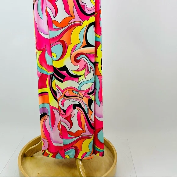 Julian Chang Retro 70’s Inspired Abstract Jumpsuit Size Medium